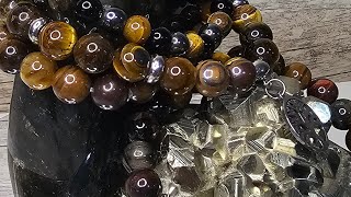 🔴 LIVE Hypnotic Tiger Eye Bracelet 💎 Tree of Life Spinning Gemstone | Luxury ASMR Crystal Jewelry 4K