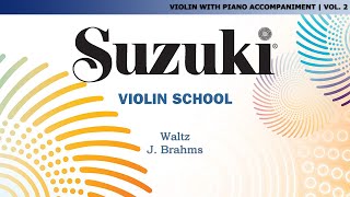 Suzuki Violin 2 - Waltz - J. Brahms [Score Video]