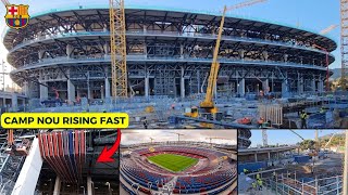 New Camp Nou Construction Update (20, Nov 2025 ) | Third Tier, Façade, Goals & Parking Area Progress