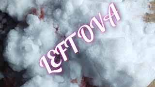 left ova ice #asmr #refrozen #powderyice #shavedice