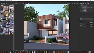 Exterior Rendering Settings in SKETHUP + VRAY NEXT Tutorial 006 Uusing CHAOS COSMOS