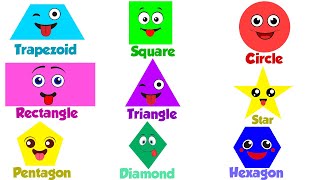 Learn Shapes Circle, Square, Triangle, Rectangle & more | Educational Videos For Toddlers