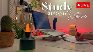 24/7 Study With Me Live | Quran Recitation & Rain 🌧️ | Pomodoro 50/10 | Deep Focus