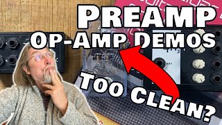 Cigar Box GUITAR AMPLIFIER Notebook (part 3) OP-AMP Demos for PREAMP