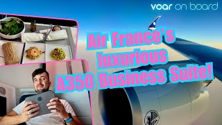 Luxury in the sky: Air France A350 BUSINESS CLASS review from Paris CDG to Seoul! | VOAR ON BOARD