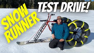 TEST DRIVE! Coleman Mini Bike CT200U Snow Trike DIY Build