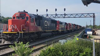 7/14/23 | IC EMD SD70 1009 Leading a Long Transfer Manifest Out Of Markham Yard (Homewood IL!)