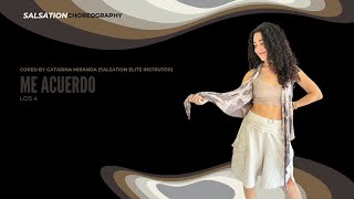 ME ACUERDO - SALSATION ®️ CHOREOGRAPHY by CATARINA MIRANDA (ELITE INSTRUTOR)