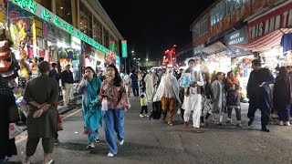 Walking Tour to Mall Road Murree | 4K 60FPS | GPO Chowk | Night View 2024