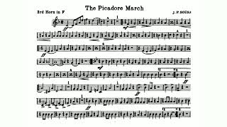 The Picadore March by John Philip Sousa - 3rd Horn in F