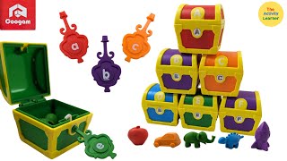 Alphabet Surprise Treasure | Uppercase & Lowercase Letters | Coogam Toys | Videos for Toddlers