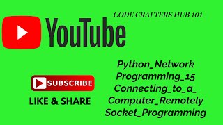 Python Network Programming 15   Connecting to a Computer Remotely   Socket Programming