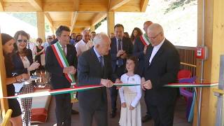 Taglio del nastro inaugurazione Giardino Sensoriale  Fondazione Don Stefano Palla P. Brembana