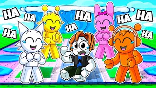 I Pretended To Be A Noob In Escape Tsunami For Brainrots...