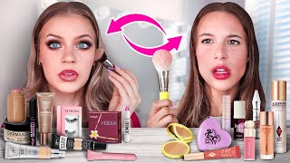 I SWAPPED Makeup Bags With My SISTER!