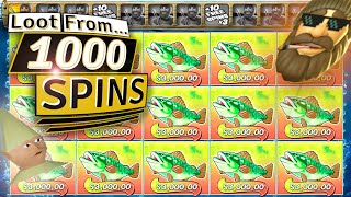 SO MANY BONUSES On Big Bass Bonanza | Loot From 1000 Spins (RAW)