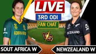 NZ-W vs SA-W LIVE 🔴 | 3rd ODI | Ball By Ball Commentary and score | Women’s Cricket