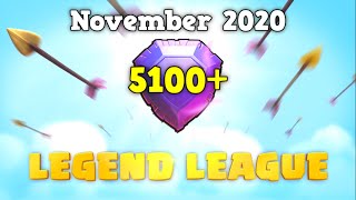 Legend League Hybrid Attacks! | 5100+ Trophies | November 2 | Clash of Clans | Raze