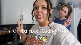 WE KINDA COOKED WITH THIS ONE || Christmas Baking || Rhi & AJ