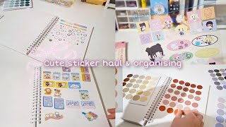 Cute sticker haul & organising