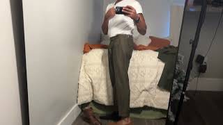 PJ PAUL JONES Tweed Pants Herringbone Pleated Suit Trousers Review