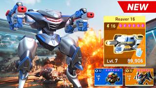 New Weapon REAVER 16 with Deathwalker, Panther, Guardian - Mech Arena