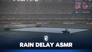 4 hours of Gabba heavy rain and pitch drainage ASMR | Fox Cricket