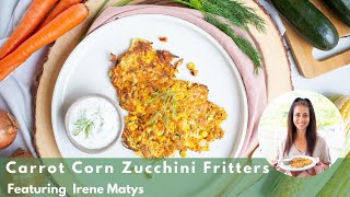 | Carrot, Onion, Zucchini and Corn Fritters