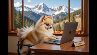 Rocky Mountain Moe in full focus mode… serious business at the desk.