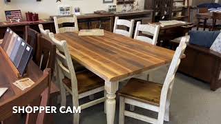 Farmhouse Reclaimed Barn Wood Dining Room Table & Chairs! Rustic Modern Farmhouse Look!