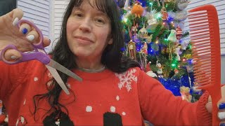 Relaxing ASMR Christmas Haircut