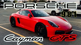 PORSCHE 981 CAYMAN GTS - SUNDAY DRIVE -  FLAT SIX SOUND