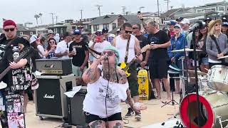 Fired band performing 7/4/2024 Hermosa Beach Iron Man