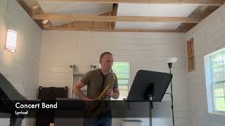 GMEA All-State Band 2025-26 Alto Saxophone Etudes (HS Symphonic, HS Concert, Middle School- Georgia)