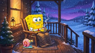 Qiuet Balcony Moments | Warm Lofi Vibes for Relax & Calm ❄️ Snowy Winter Lofi Night