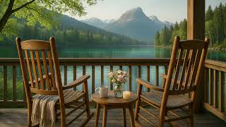 Lakeside Rocking Chair Serenity | Peaceful Cabin Ambience with Nature Sounds