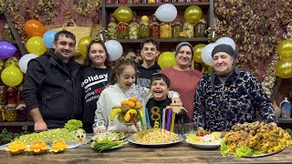 A Village Birthday to Remember: Grandma Cooks Her Famous Dish Outdoors 👵🔥 (Rural Azerbaijan) ❤️🎂