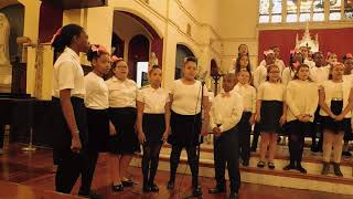 Sacred Hearts Shool, Bx  NY  Music through the decades concert  5th grade class