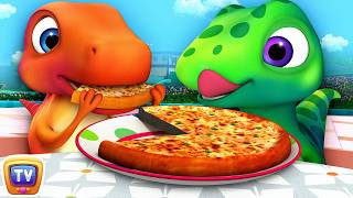 The Yummy Pizza Fractions Song with Jumblikans Dinosaurs - ChuChuTV Toddler Learning Videos