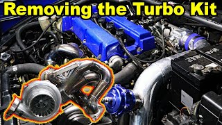 Teardown begins! Removing the turbo kit and inspecting for damage