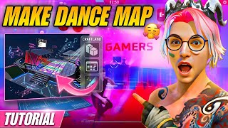😍 HOW TO MAKE DANCE MAP IN FREE FIRE CRAFTLAND TUTORIAL | VIP GAMERS #freefire #tutorial 