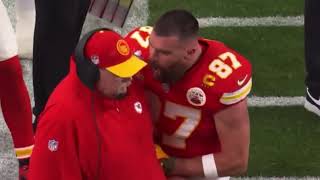 Travis Kelce ASSAULTS his Head Coach during the Super Bowl!