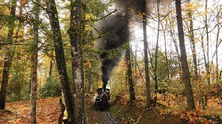 Black Smoke as Shay Steam Locomotive has Tubes Sanded