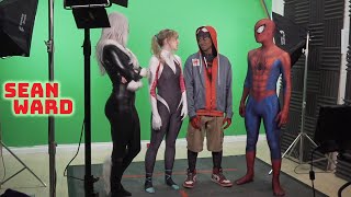 Spider-Man: Miles Morales and Spider-Gwen Go On a Date - the Sean Ward Show Studio Vlog!