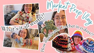 Crampacked with Plushies! Crochet Market Prep Chaos 🧶✨Guess How Much I Made?
