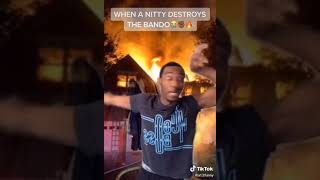NittyNigel Set GangMemberGideons Bando On Fire 🏠🔥 😭😭😂😂 A1.2Funny