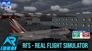 RFS -Real flights Simulator pro || London To Paris || A320-200 || Full Flight || Fly Dubai ||  4k ||