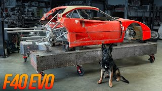 Modern Ferrari Suspension on my V12 F40?!  DONE! // F40 EVO