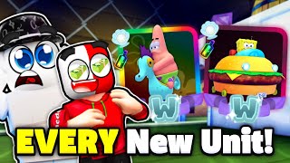 We Unlocked EVERY NEW UNIT In SpongeBob TD..
