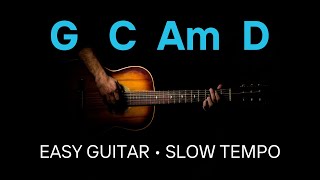 🎸 BACKING TRACK – Easy Pop Ballad in G Major (G C Am D) – 65BPM 🎶